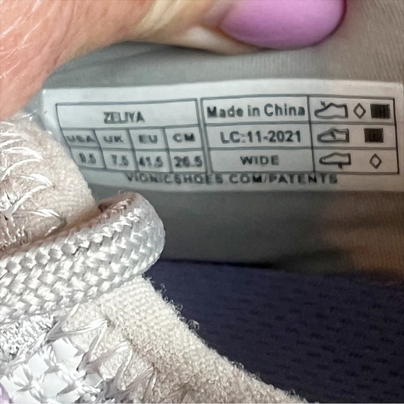 VIONIC Zeliya Lace Up Sneakers Women's Size 9.5 - Picture 6 of 6